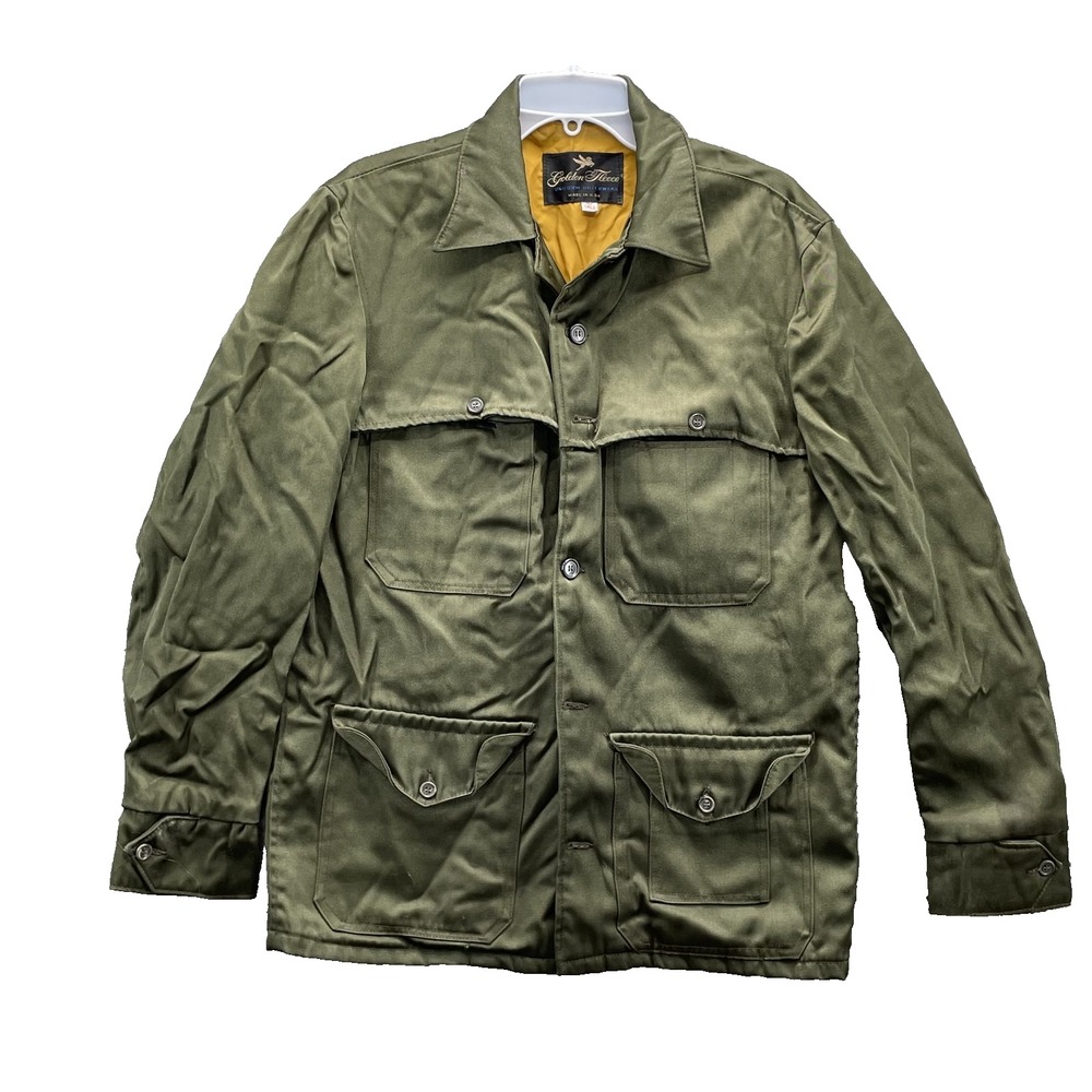 VTG Golden Fleece Military Coat Jacket Mens 42 Tall Workwear Tactical Chore Barn